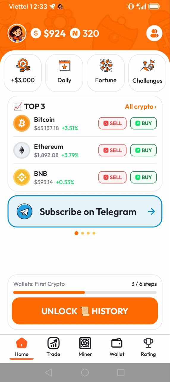 CryptoNanny app screenshot